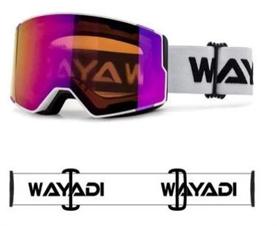 Világos rózsaszín síszemüveg